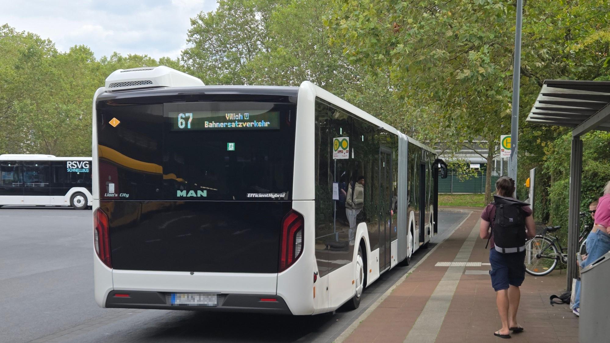 Seit dem 2. September fahren Ersatzbusse für die Stadtbahnlinie 66 zwischen Siegburg und Vilich.