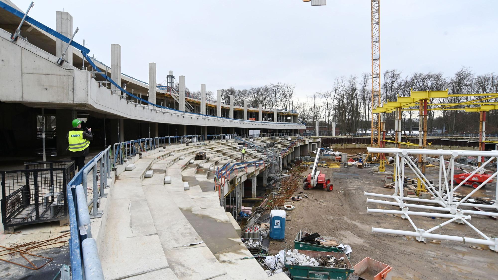 Das neue „Albert-Richter-Velodrom“, Herzstück des geplanten Radsportzentrums NRW, soll ab Juni 2027 fertiggestellt sein.