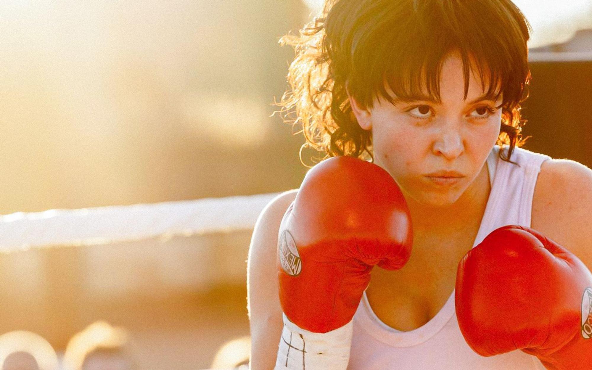 Eine Charakterrolle: „That's Why the Lady is a Champ“ (Kinostart 03. September) spielt Sydney Sweeney die ehemalige Box-Weltmeisterin Christy Martin. (Bild: Tobis Film)