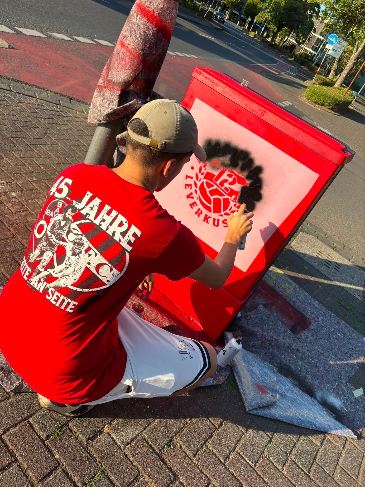 Erstmals war ein Graffitiworkshop Teil des Ferienprogramms des Fanprojekts