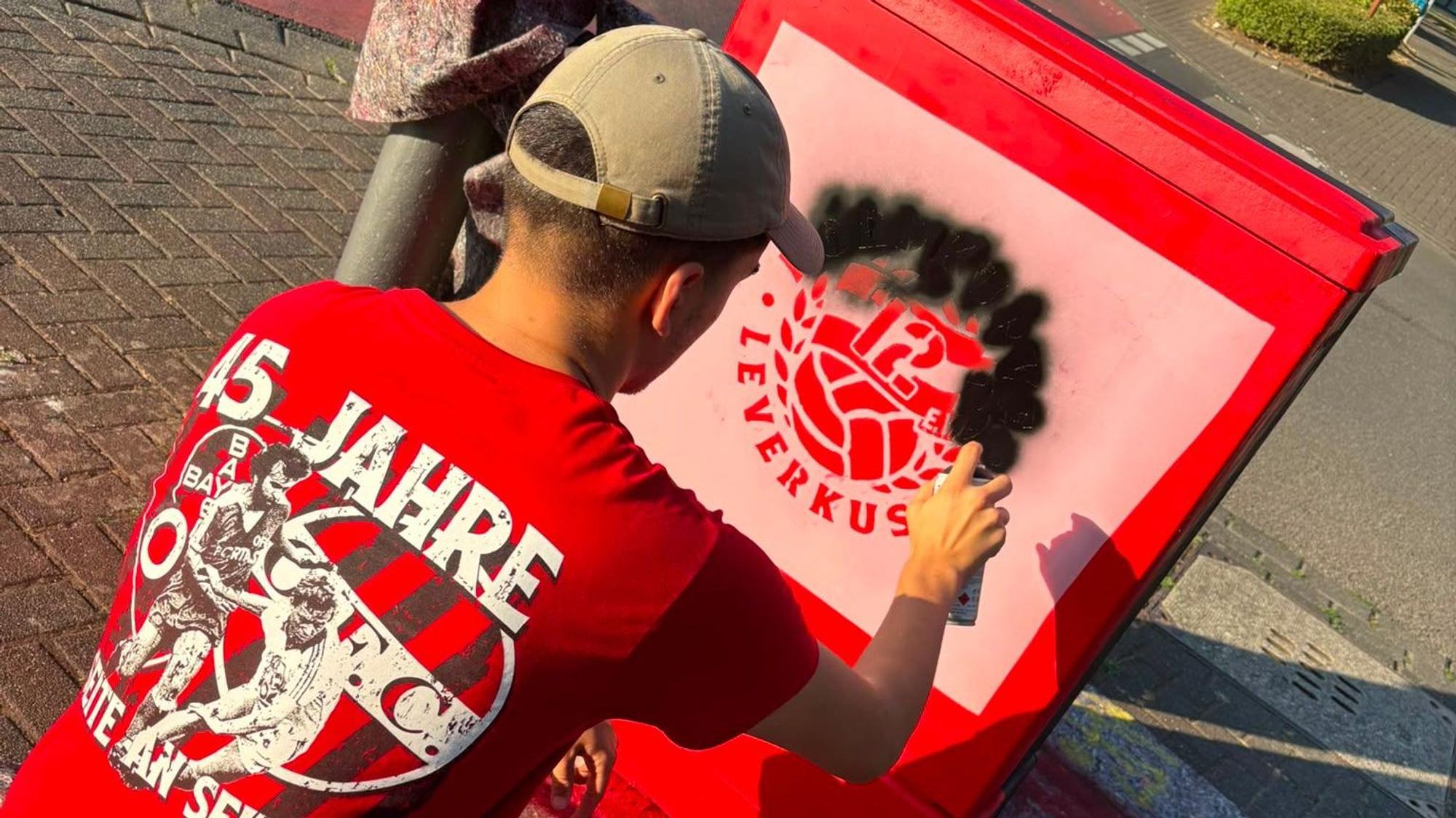 Erstmals war ein Graffitiworkshop Teil des Ferienprogramms des Fanprojekts