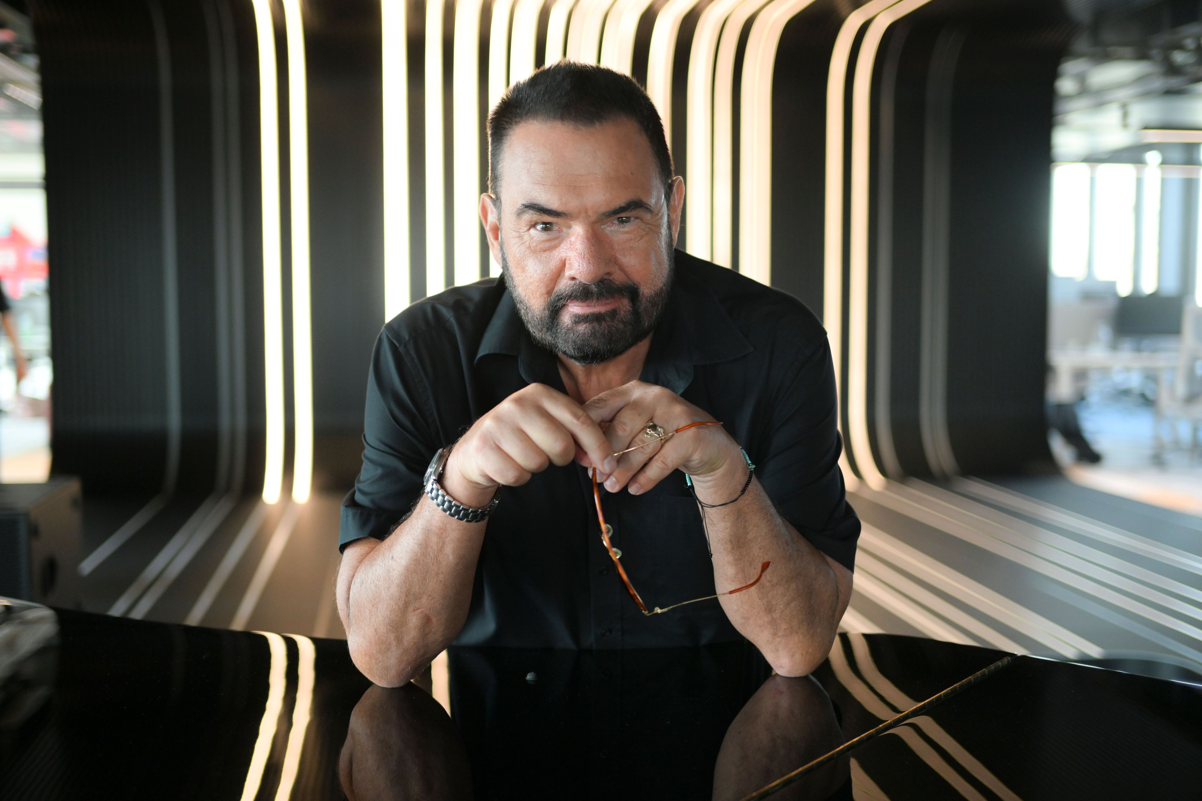 27.08.2024, Berlin: Der Sänger Marian Gold von Alphaville bei einem Interview mit der dpa.