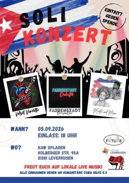 Das Konzert findet am Samstag, 5. September, im Kulturausbesserungswerk in Opladen statt.