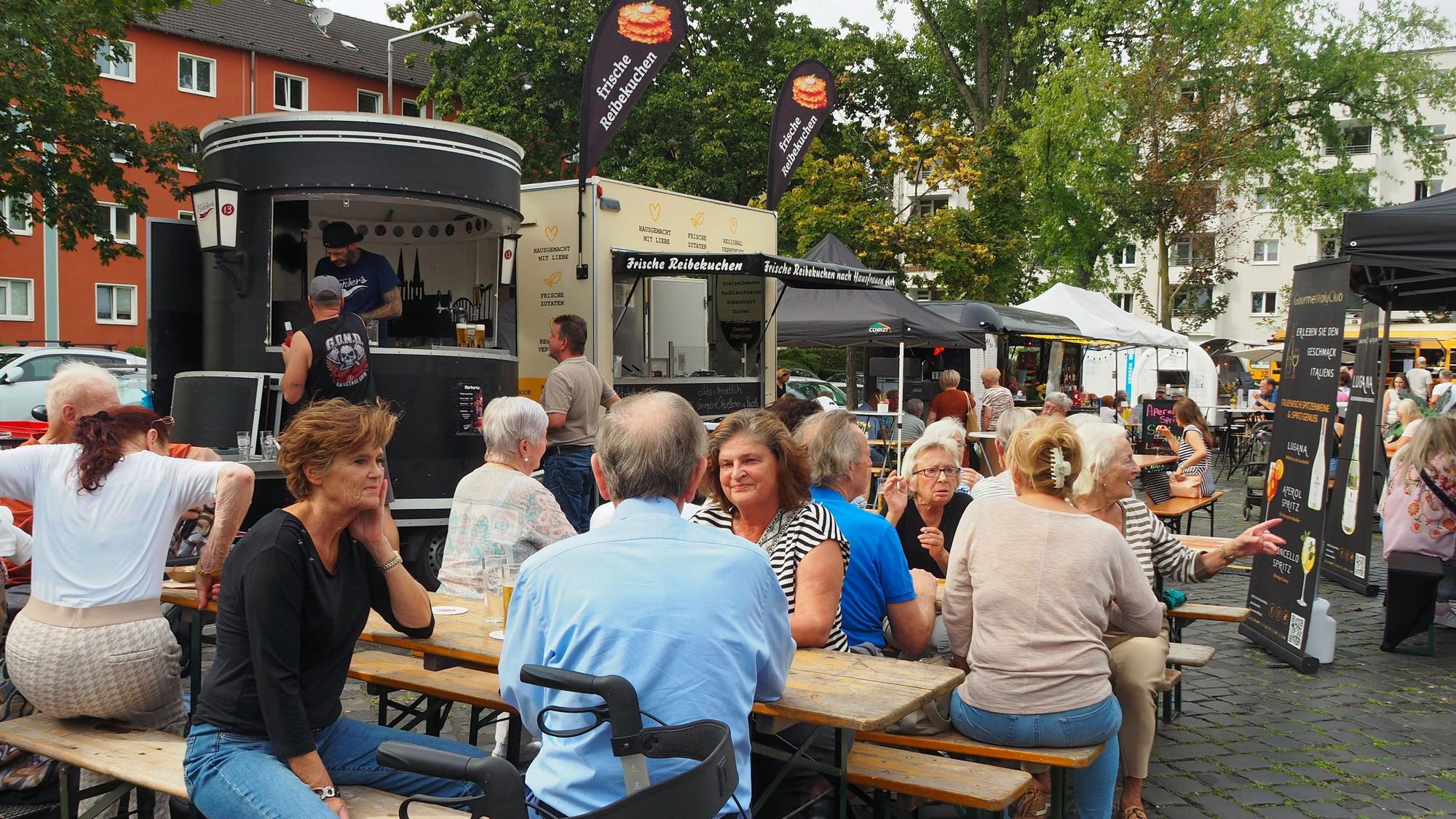 Den Schlemmermarkt gibt es in Zollstock seit 2023. Er wird im Veedel sehr gut angenommen.