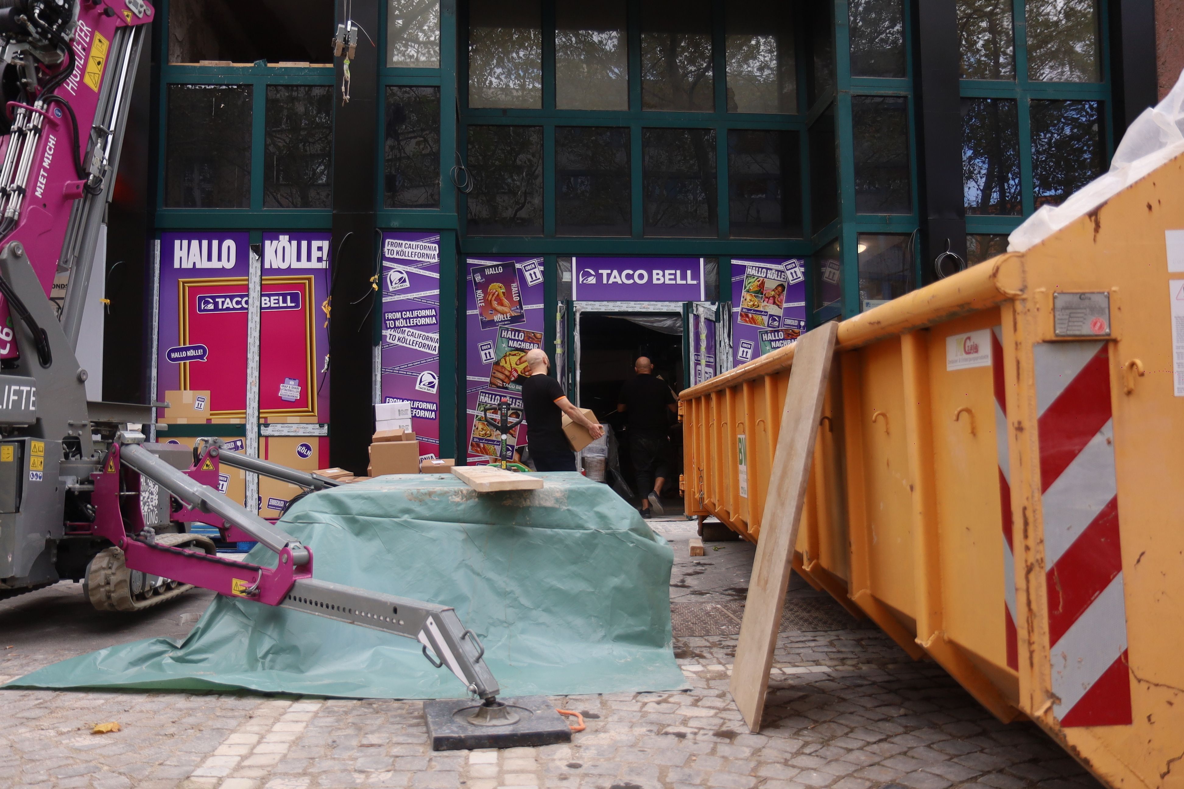 Die neue Taco-Bell-Filiale in Köln befindet sich noch im Umbau.