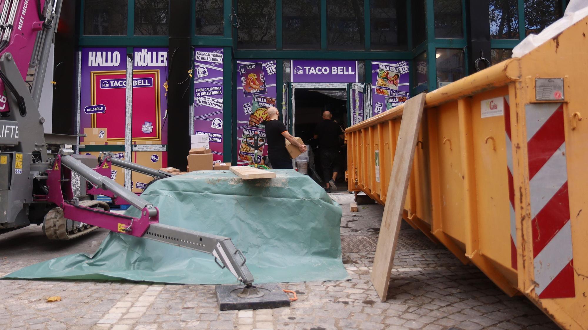 Die neue Taco-Bell-Filiale in Köln befindet sich noch im Umbau.