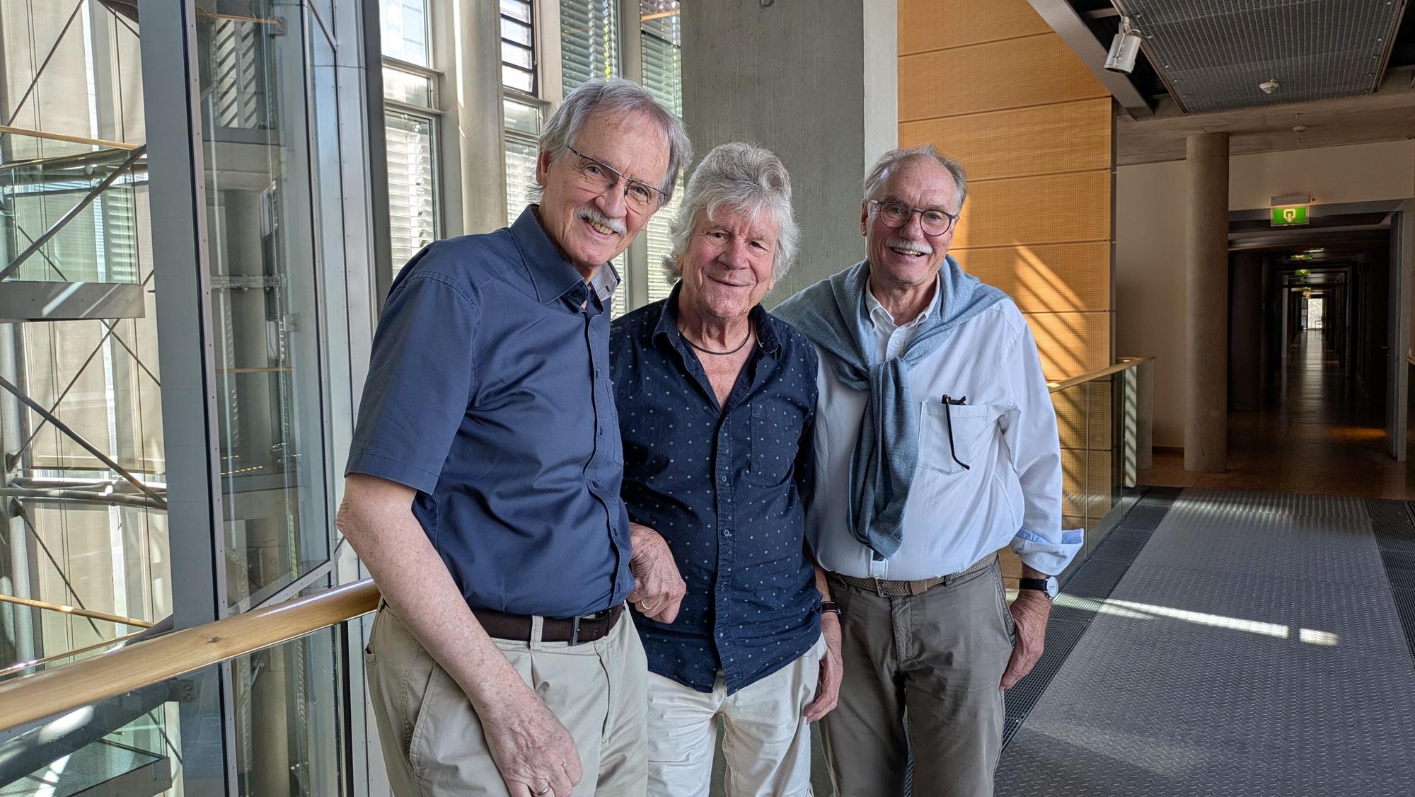 Die Initiatoren: Wolfgang Oelsner (von links), Bömmel Lückerath und Bernhard Conin.
