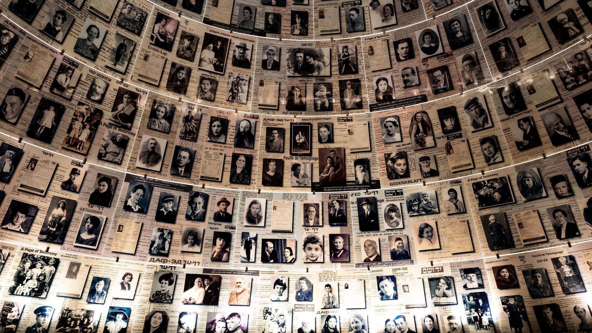 ARCHIV – 10.02.2022, Israel, Jerusalem: Die Halle der Namen in der Holocaust Gedenkstätte Yad Vashem. (zu dpa: «Bildungszentrum von Yad Vashem in München») Foto: Fabian Sommer/dpa +++ dpa-Bildfunk +++