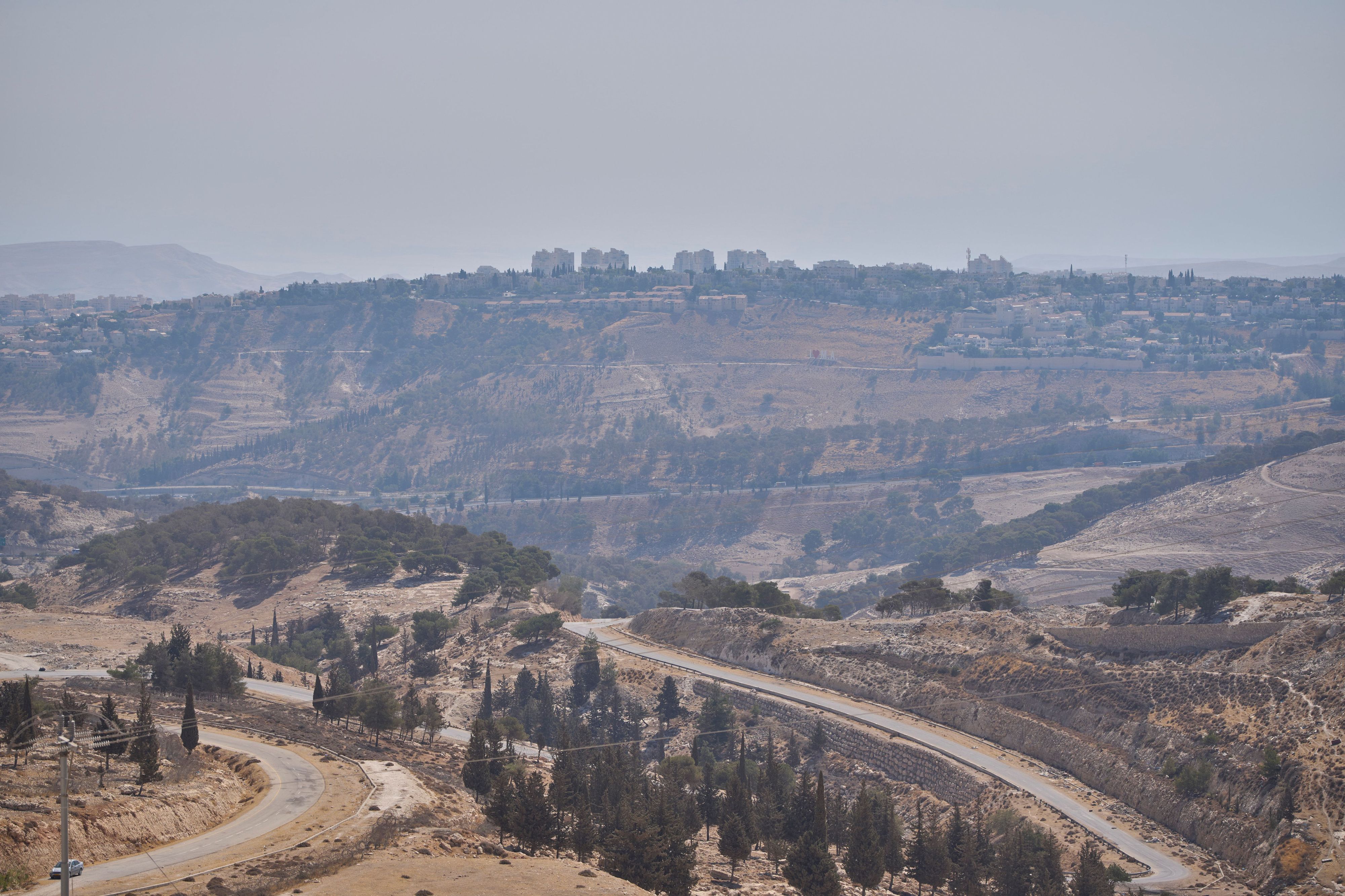 Blick auf ein Gebiet in der Nähe von Maale Adumim, einer israelischen Siedlung im besetzten Westjordanland (Archivbild).