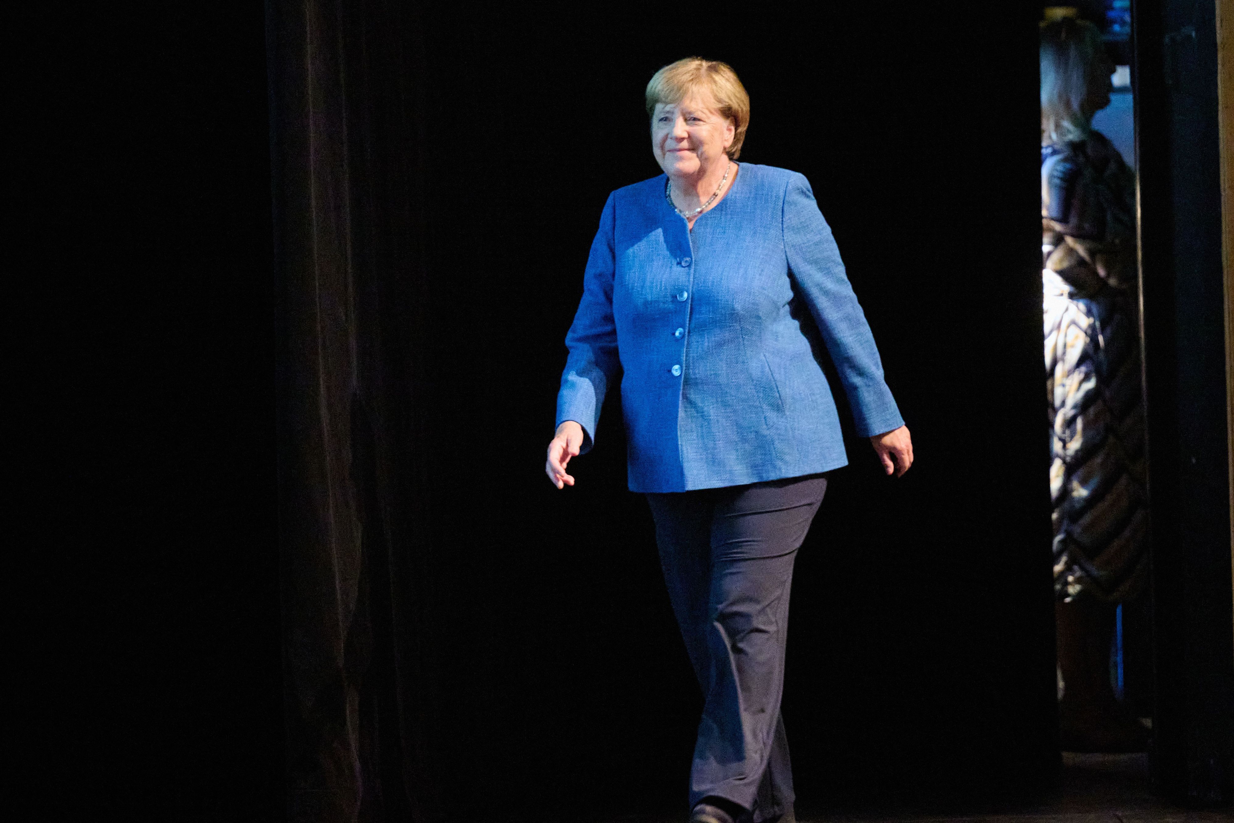 Angela Merkel (M, CDU), ehemalige Bundeskanzlerin, ist am Dienstag (8. September) bei der Kölner Digitalkonferenz Digital X zu Gast. (Archivbild)