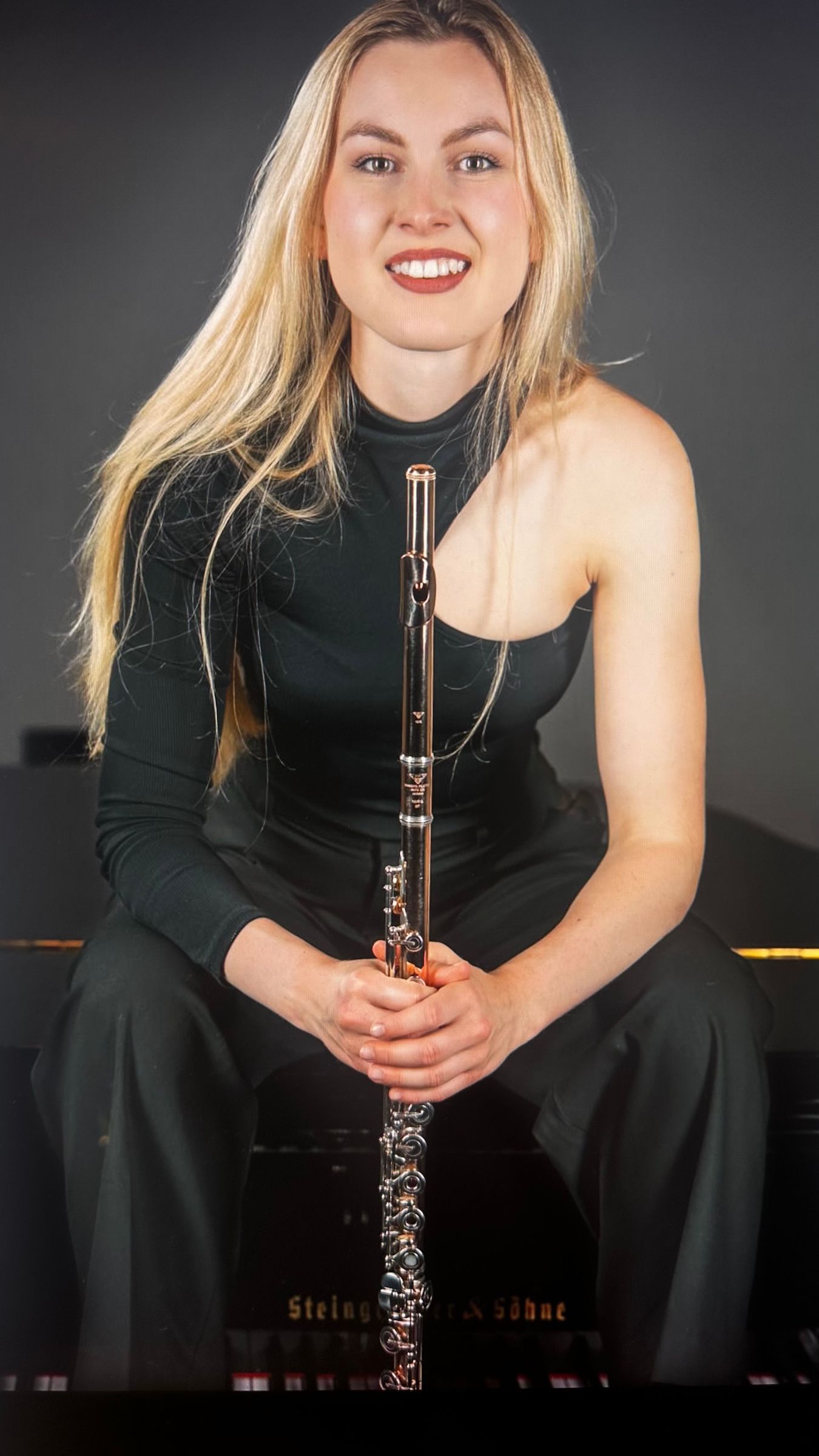 Klara als Solistin beim Mozartkonzert