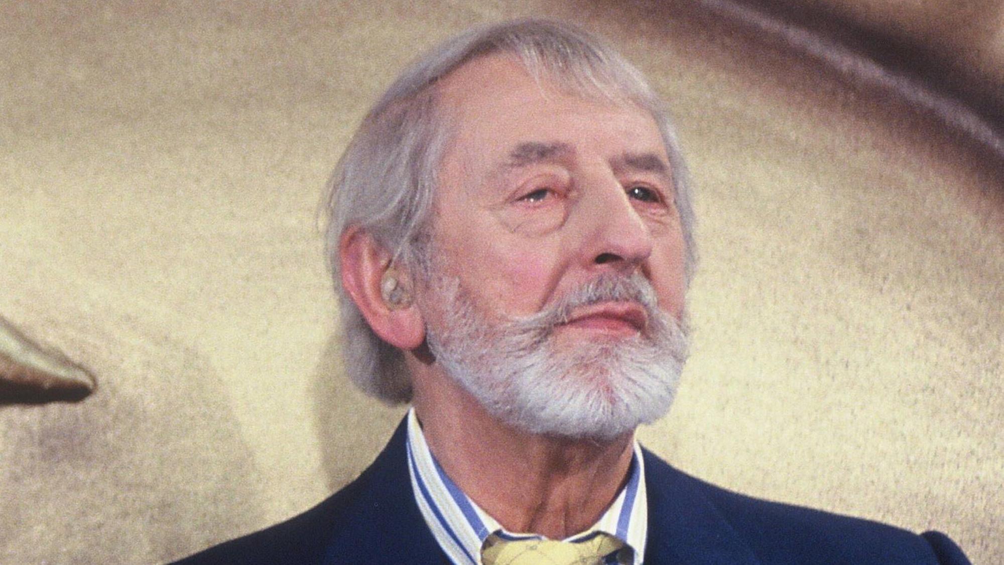 Prof. Fritz Gruber zu Gast in einer Talkshow am 04.10.1990 *** Prof Fritz Gruber as guest in a talk show on 04 10 1990