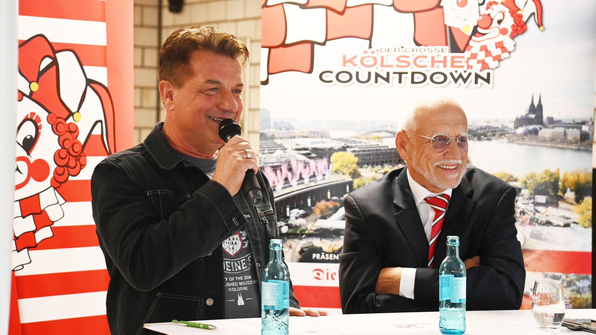 Pressekonferenz mit Linus und Prof. Dr. Dr. Joachim E. Zöller.