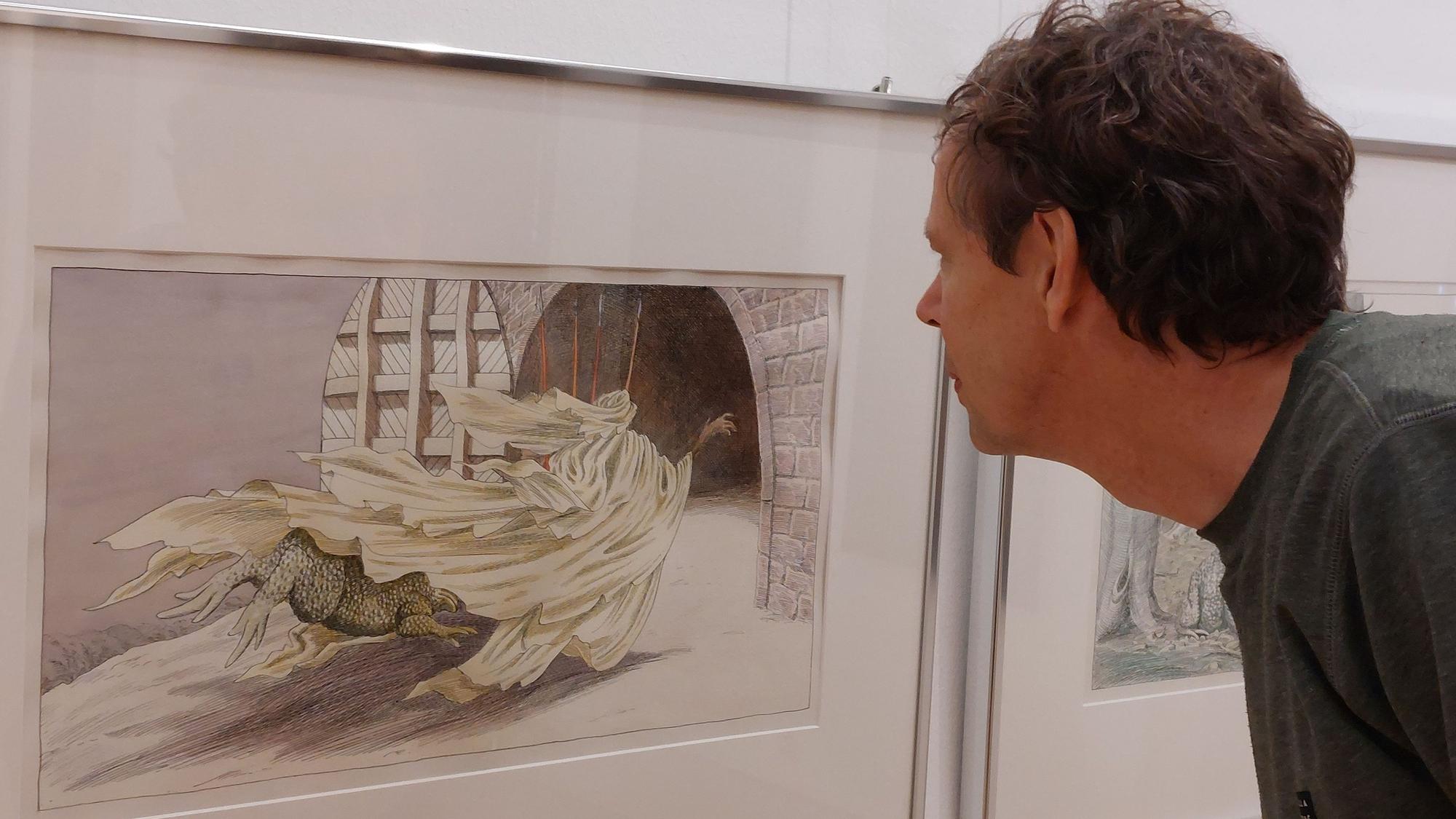 Ausstellung Väter und Söhne III im Bilderbuchmuseum F.K. Waechter und Philip Waechter
Sohn Philip hatte die Originale seines Vaters seit vielen Jahren nicht gesehen.