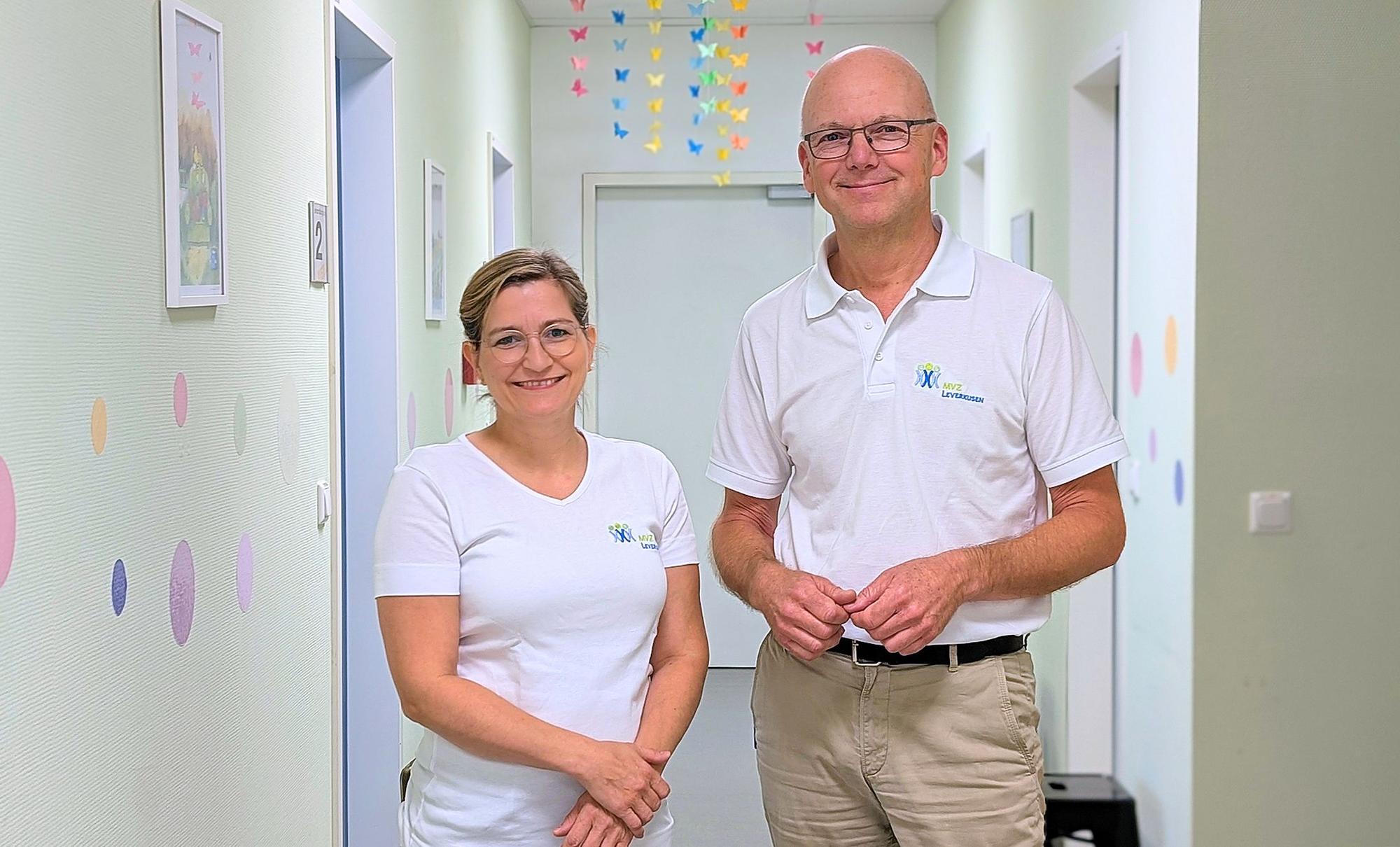 Dr. Juliane Kaiser und Dr. Armin Stach führen gemeinsam das Ärztehaus Medilev am Klinikum.