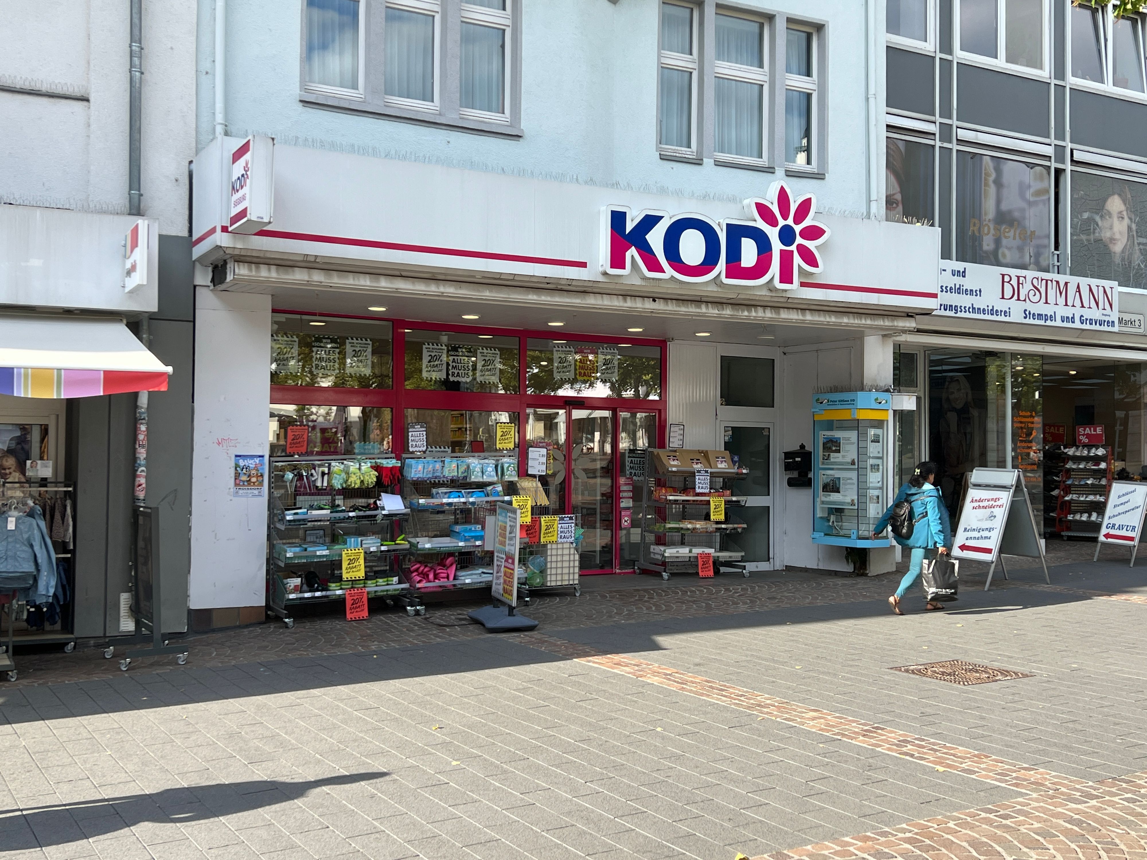 Die Kodi-Filialen in Siegburg (Foto) und Königswinter werden geschlossen.