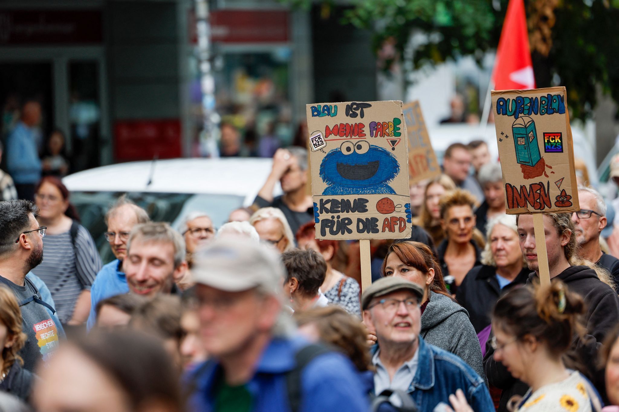 Demonstration gegen die AfD in Düsseldorf