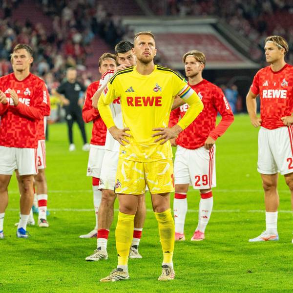 Thijs Dalinga 1.FC Koeln, 27, 24koe, Marvin Schwaebe 1.FC Koeln, 01, Jan Thielmann 1.FC Koeln, 29, Joel Schmied 1.FC Koeln, 02 1.FC Köln vs. SV Werder Bremen, Fussball, Bundesliga, 3.Spieltag, Saison 2026/27, 12.09.2026, DFL REGULATIONS PROHIBIT ANY USE OF PHOTOGRAPHS AS IMAGE SEQUENCES AND OR QUASI-VIDEO, 1.FC Köln vs. SV Werder Bremen, Fussball, Bundesliga, 3.Spieltag, Saison 2026/27, 12.09.2026 Köln *** Thijs Dalinga 1 FC Cologne, 27, 24koe, Marvin Schwaebe 1 FC Cologne, 01, Jan Thielmann 1 FC Cologne, 29, Joel Schmied 1 FC Cologne, 02 1 FC Cologne vs. SV Werder Bremen, Soccer, Bundesliga, Matchday 3, 202627 Season, December 9, 2026, DFL regulations prohibit any use of photographs as image sequences and/or quasi-video, 1. FC Köln vs. SV Werder Bremen, Soccer, Bundesliga, Matchday 3, 202627 Season, September 12, 2026, Cologne Copyright: xEibner-Pressefoto/LukasxBaldygax EP_LBA