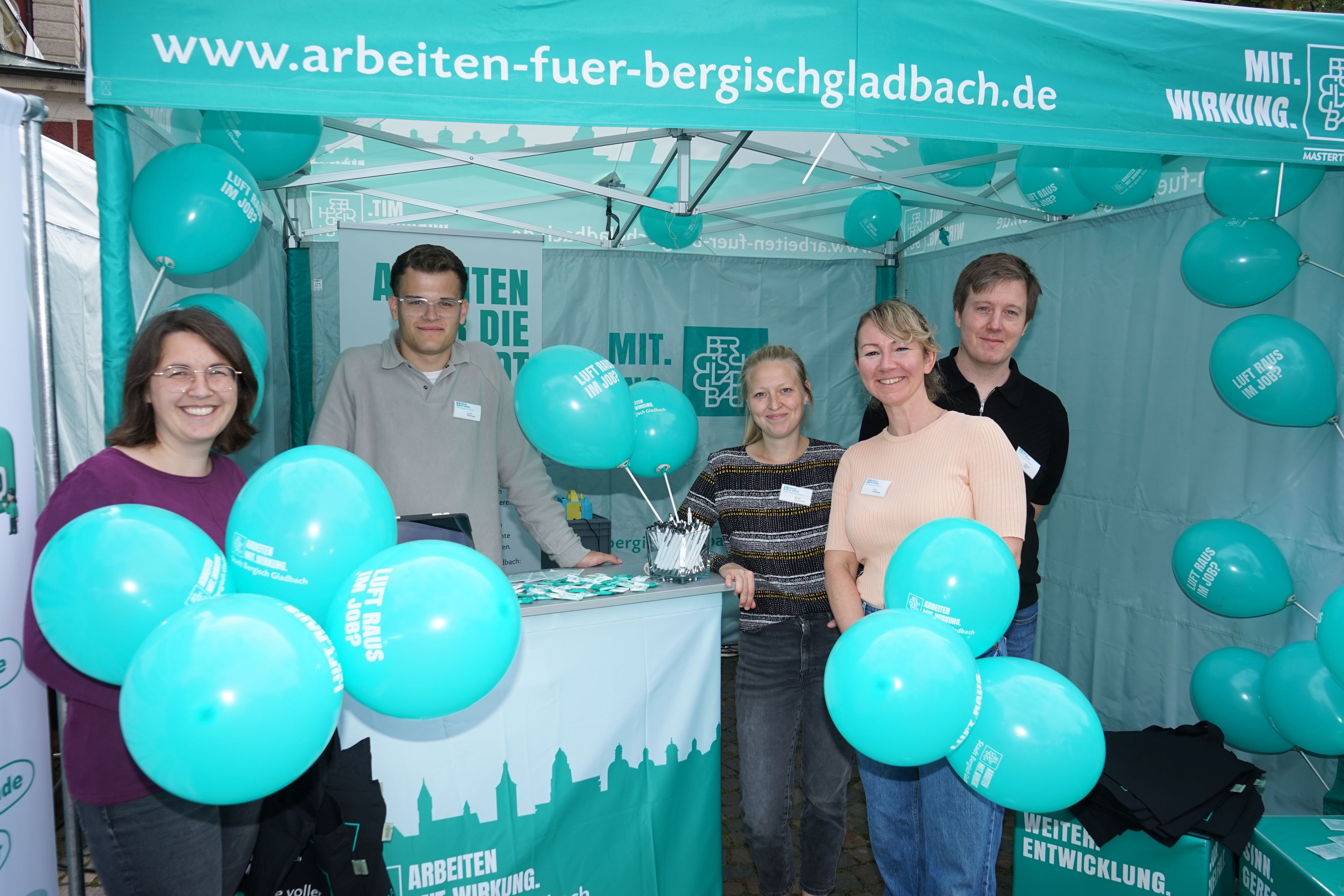 Die Stadt Bergisch Gladbach präsentierte sich als Arbeitgeber.