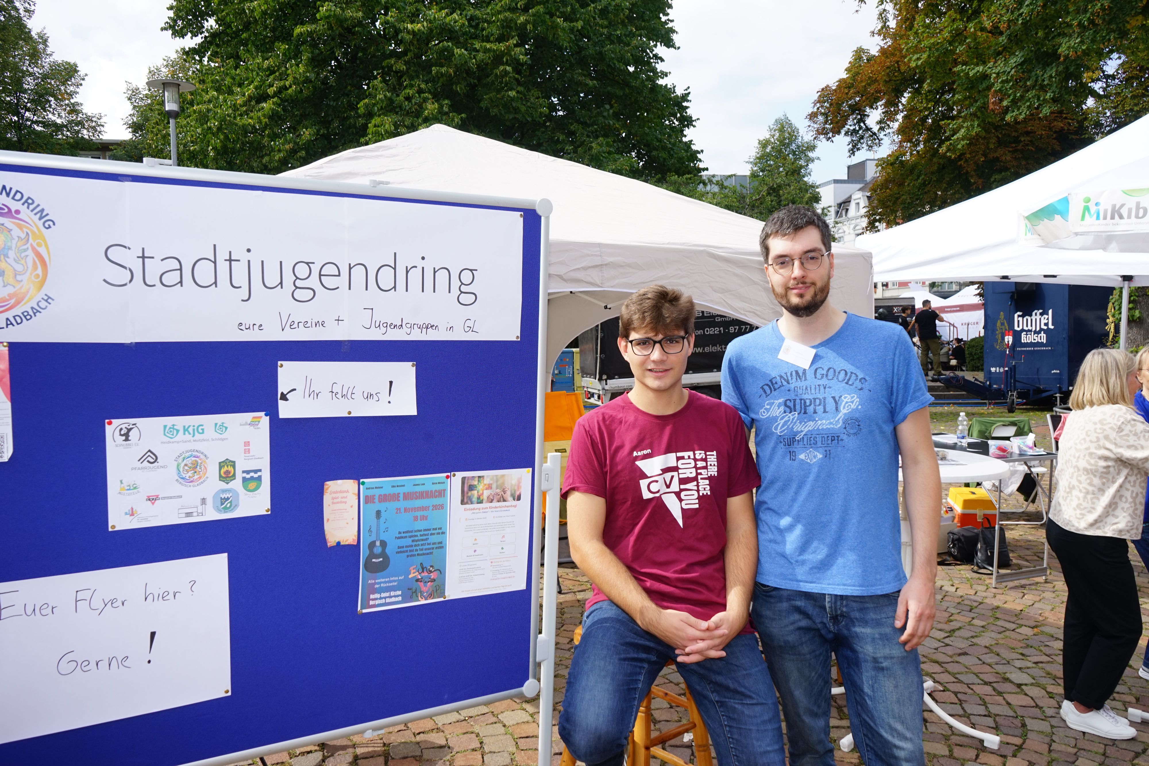 Philipp Hintz, rechts, vertrat den Stadtjugendring.