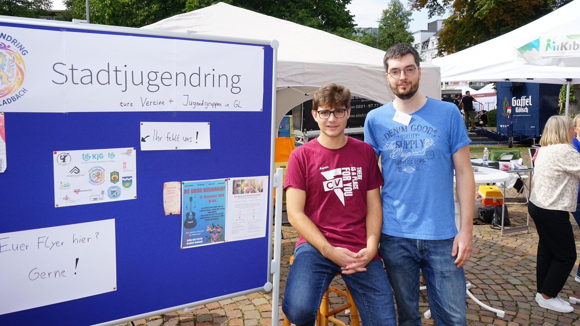 Philipp Hintz, rechts, vertrat den Stadtjugendring.