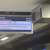 Stadtbahnen sind teilweise verspätet.