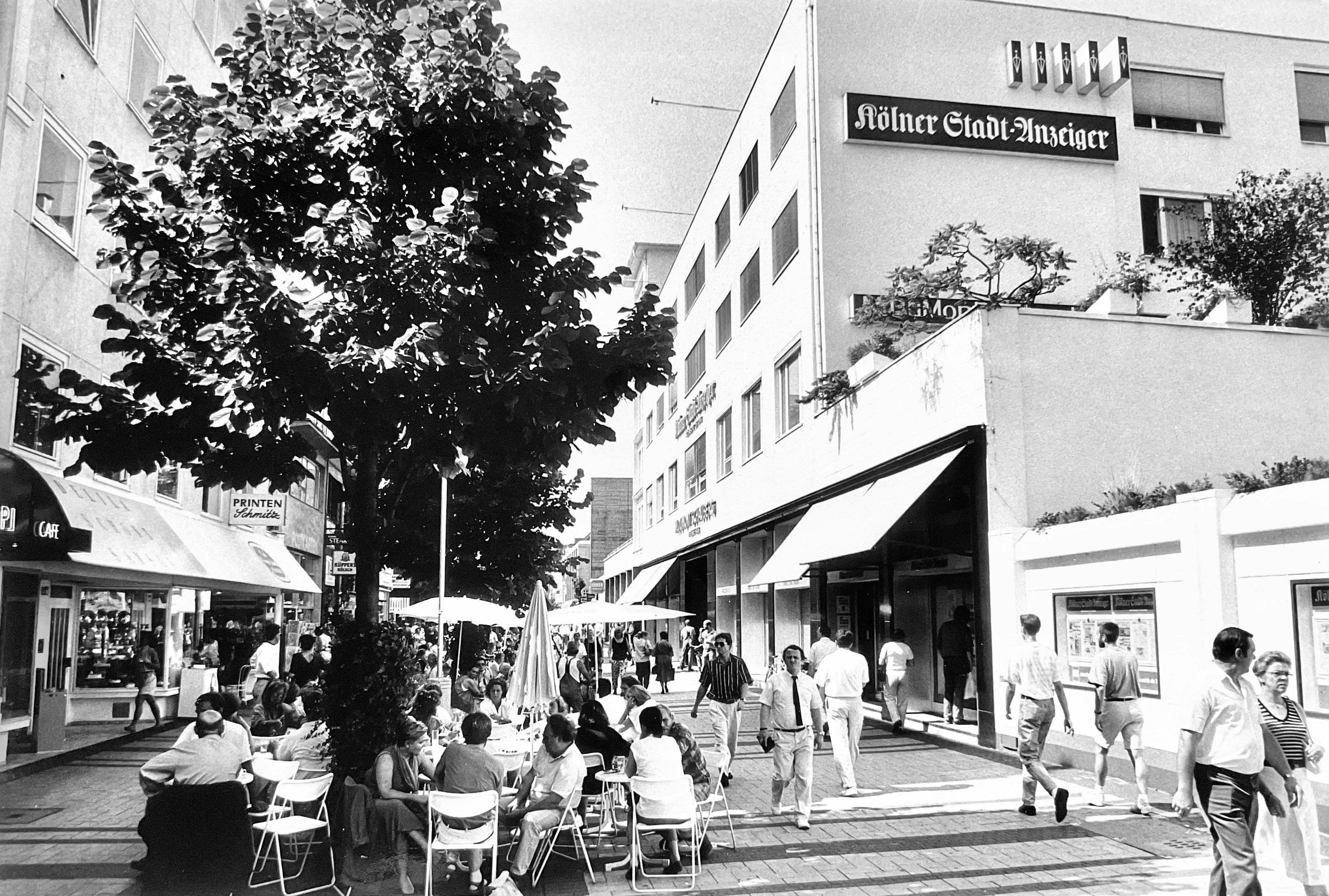 Das Pressehaus von M. DuMont Schauberg an der Breite Straße 1989.