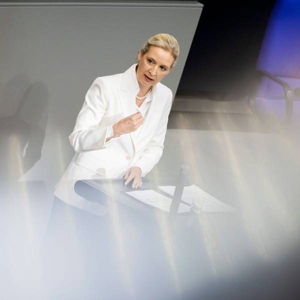 Alice Weidel, Bundesvorsitzende und Fraktionsvorsitzende der AfD, eröffnet die Generaldebatte im Rahmen der Haushaltsberatungen im Bundestag.