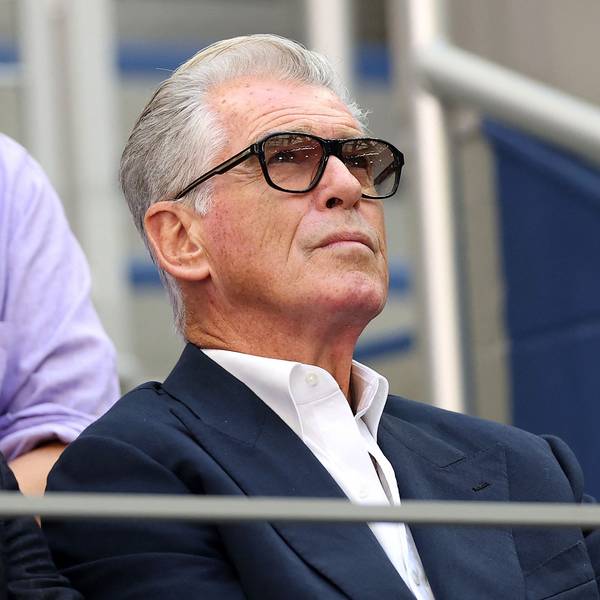 Pierce Brosnan gehörte zu den vielen Stars, die sich das US Open Herrenfinale in New York angeschaut haben.