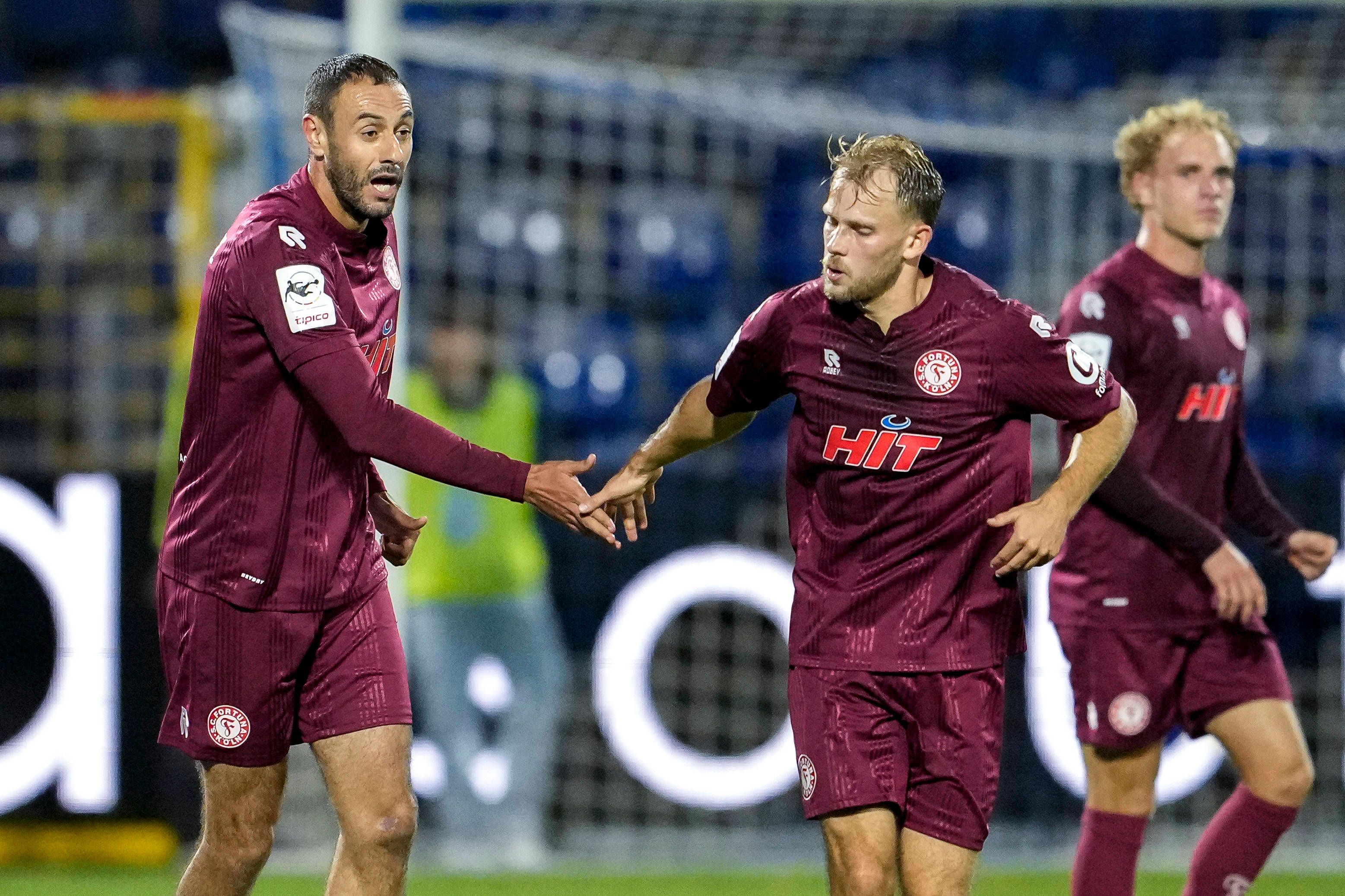 Hamadi Al Ghaddioui (l.) jubelt mit Georg Strauch über den Last-Minute-Ausgleich gegen Hoffenheim II.