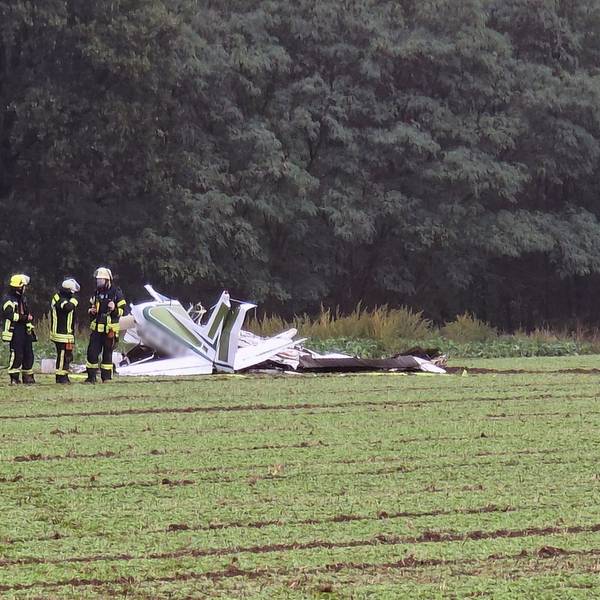 Kleinflugzeug bei Erkelenz abgestürzt