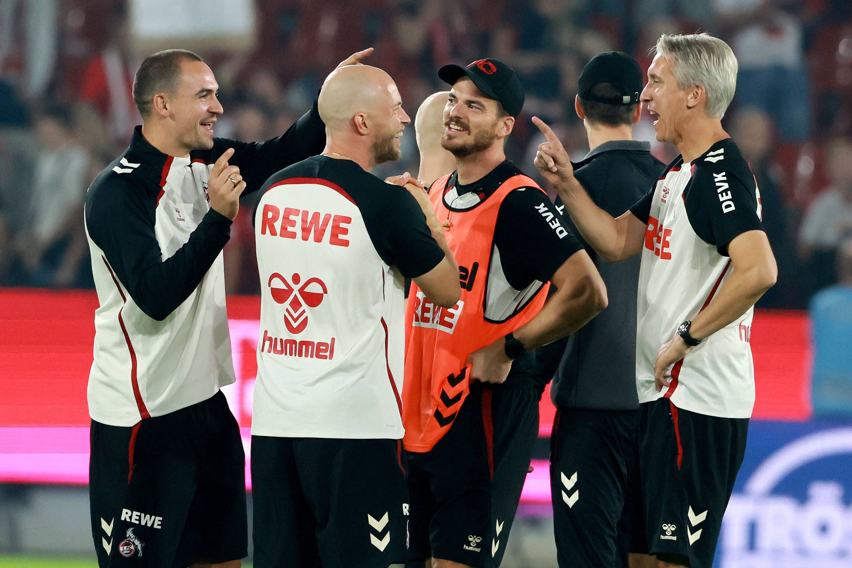 Hannes Dold gemeinsam Rene Wagner, Max Weuthen und Frank Kaspari.