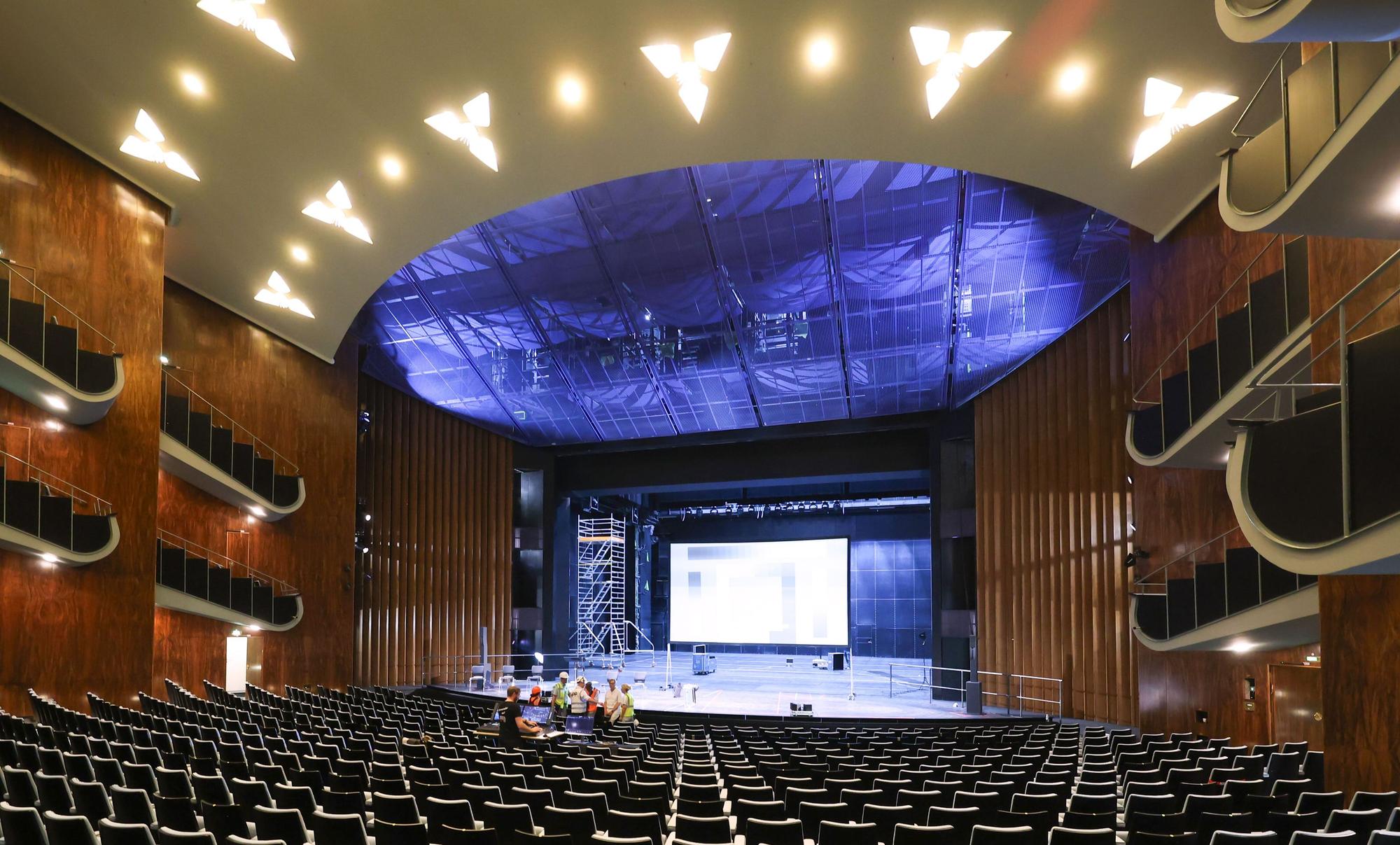 Das Opernhaus innen (Denkmalschutz) im Juli 2026.