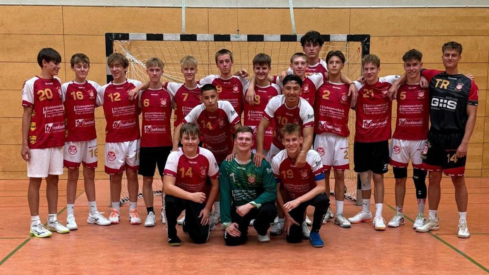 Das Mannschaftsfoto der TV Palmersheim B-Junioren.