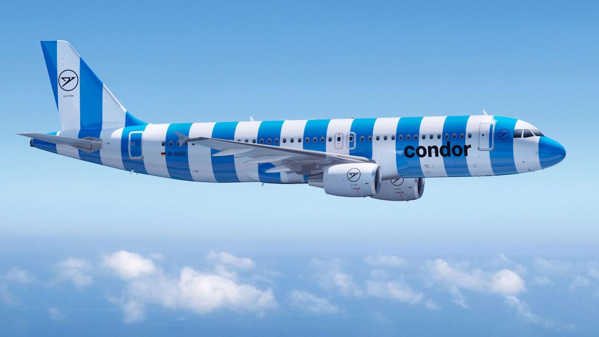 Ein Condor-Flugzeug Airbus A320.