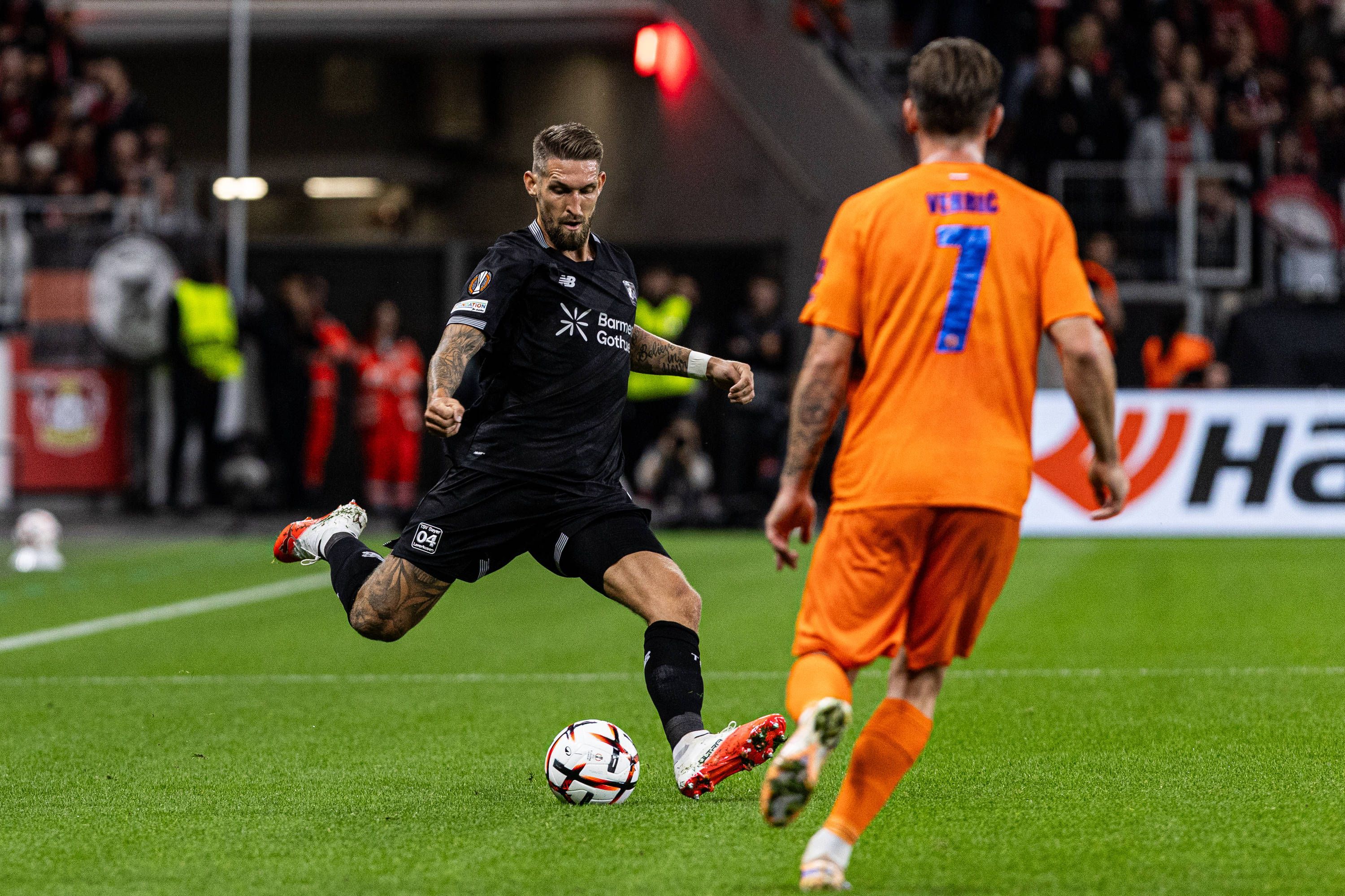 UEFA Europa League: Bayer 04 Leverkusen - NK Celje 16.09.2026 Robert Andrich Bayer 04 Leverkusen, 8 UEFA Europa League 1. Spieltag: Bayer 04 Leverkusen - NK Celje BayArena, Leverkusen 16.09.2026 *** UEFA Europa League: Bayer 04 Leverkusen vs. NK Celje, September 16, 2026 Robert Andrich Bayer 04 Leverkusen, Matchday 1 of the UEFA Europa League: Bayer 04 Leverkusen vs. NK Celje at BayArena, Leverkusen, September 16, 2026 Copyright: xBEAUTIFULxSPORTS/Buriakovx