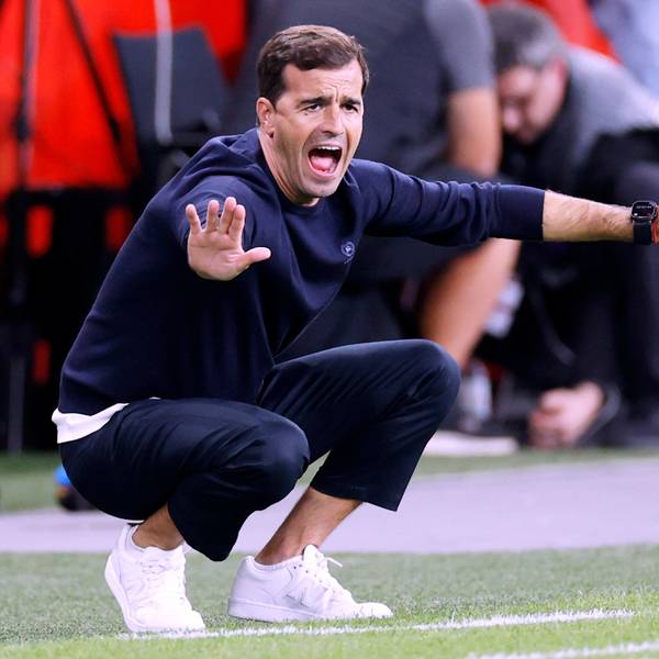 MARTINEZ Carlos Trainer Team Bayer 04 Leverkusen UEFA Europa League Saison 2026 - 2027 Spiel Bayer 04 Leverkusen - NK Celje 2 : 0 am 16.09.2026 in Leverkusen DFL REGULATIONS PROHIBIT ANY USE OF PHOTOGRAPHS as IMAGE SEQUENCES and/or QUASI-VIDEO *** MARTINEZ Carlos, Coach of Bayer 04 Leverkusen, UEFA Europa League, 20262027 season, match between Bayer 04 Leverkusen and NK Celje 20 on September 16, 2026, in Leverkusen. DFL regulations prohibit any use of photographsHS as IMAGE SEQUENCES and/or QUASI-VIDEO Copyright: xLacixPerenyix