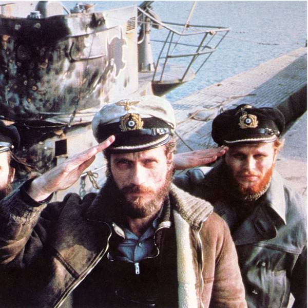 Klaus Wennemann, Jürgen Prochnow und Herbert Grönemeyer in seiner Szene aus dem Film „Das Boot“.