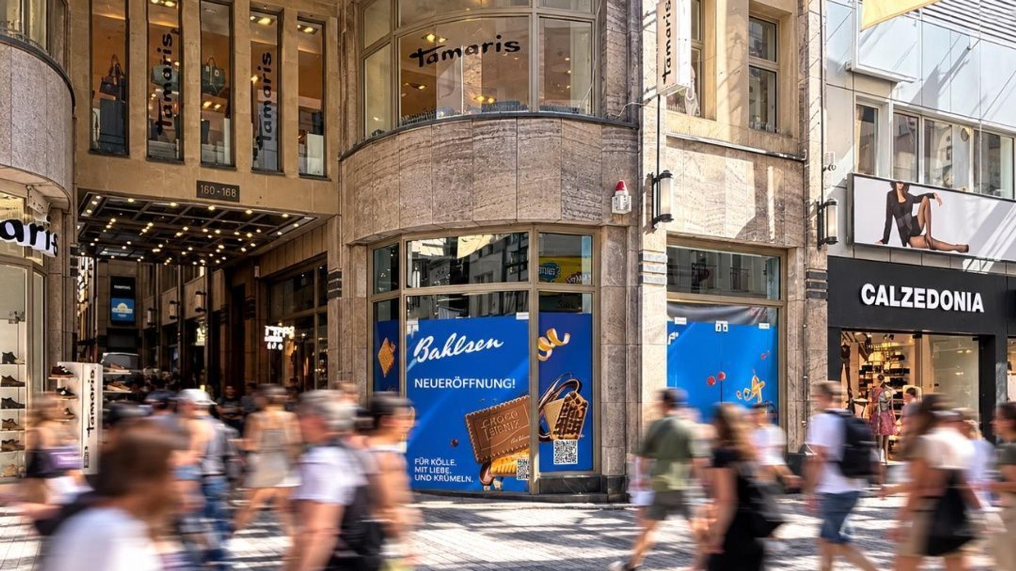 Das Bahlsen-Outlet zieht in die Stollwerck-Passage