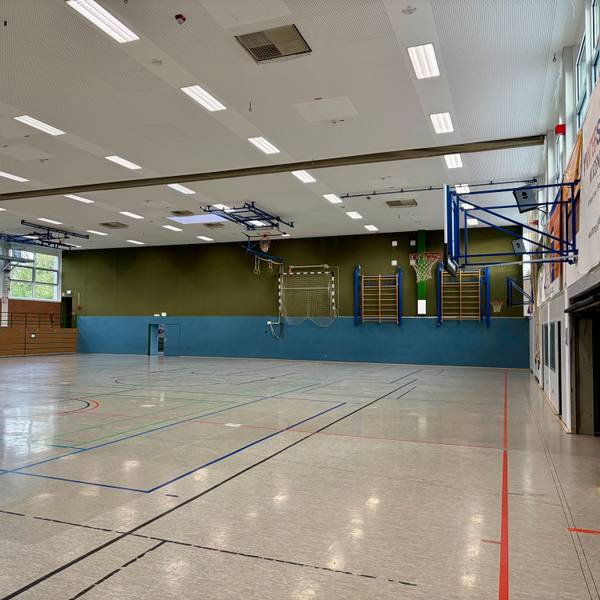 Blick in die Max-Siebold-Halle in Hilgen