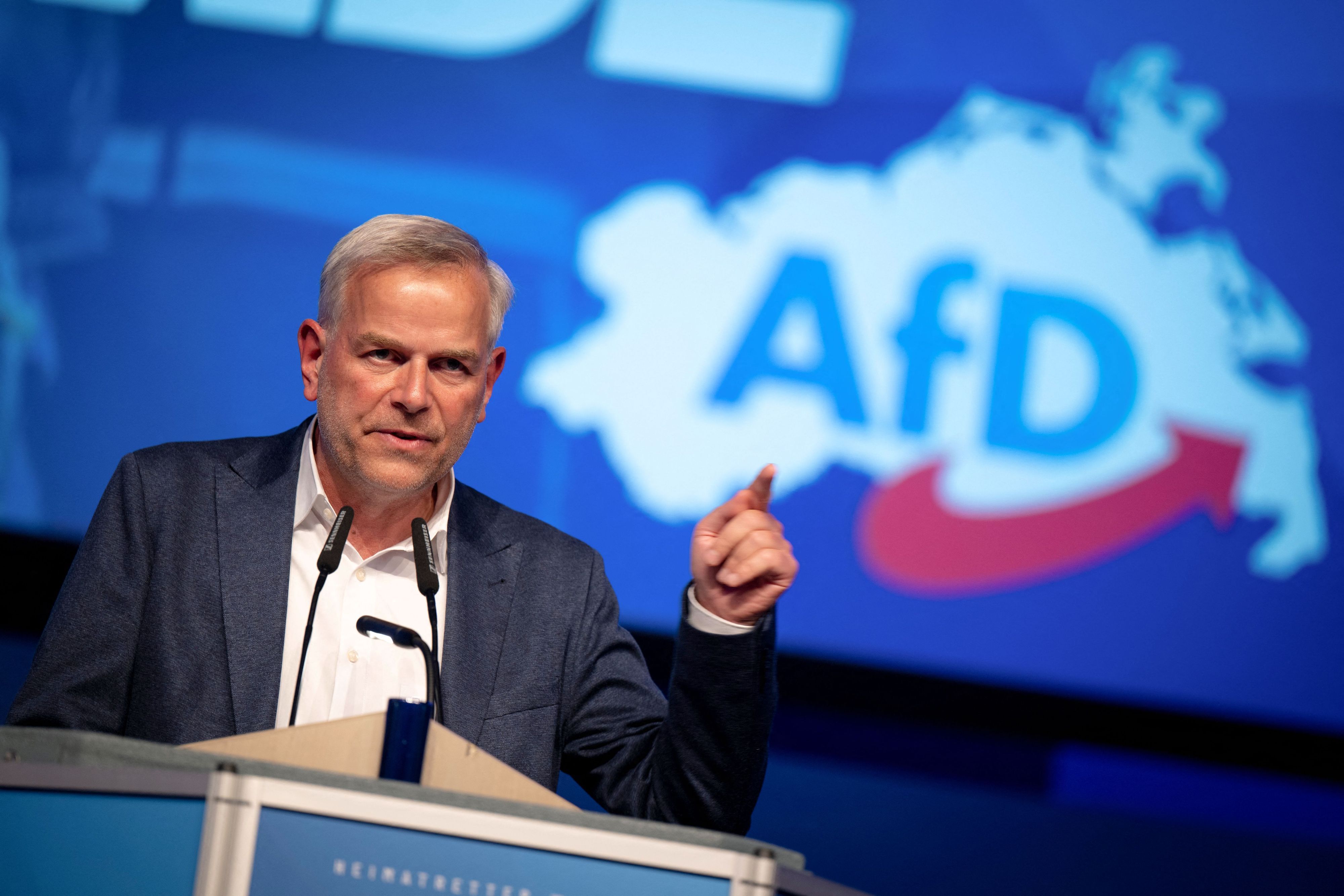 Leif-Erik Holm, AfD-Ministerpräsidentenkandidat für die Landtagswahl in Mecklenburg-Vorpommern.