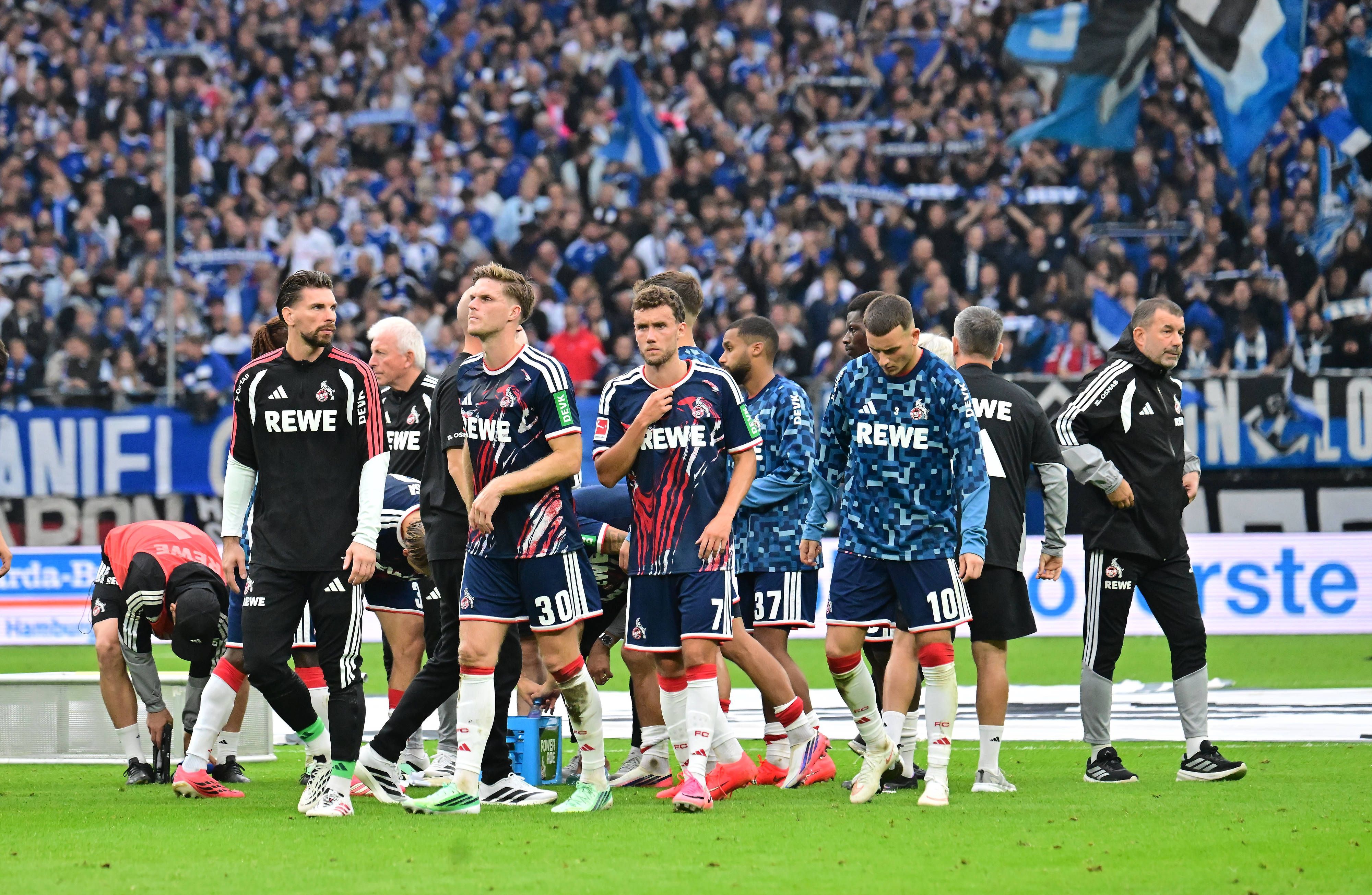 Die FC-Profis verließen Hamburg schwer geschlagen.