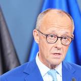 Bundeskanzler Friedrich Merz (CDU) spricht am Sonntag, 20. September, nach den Wahlen in Berlin und Mecklenburg-Vorpommern im Konrad-Adenauer-Haus.