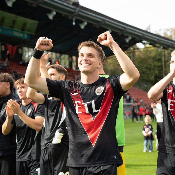 Deutschland: Fussball, 3. Liga, 2026/27, 7. Spieltag, 19.09.2026: FC Viktoria Köln vs. FC Ingolstadt 04: Sportpark Höhenberg Köln: David Otto FC Viktoria Köln, 10 freut sich sehr über den Sieg Köln Deutschland *** German Soccer, 3rd Division, 202627, Matchday 7, September 19, 2026 FC Viktoria Köln vs. FC Ingolstadt 04 Sportpark Höhenberg, Cologne David Otto FC Viktoria Köln, 10, is very happy about the victory Cologne, Germany Copyright: xMijoxLubecx