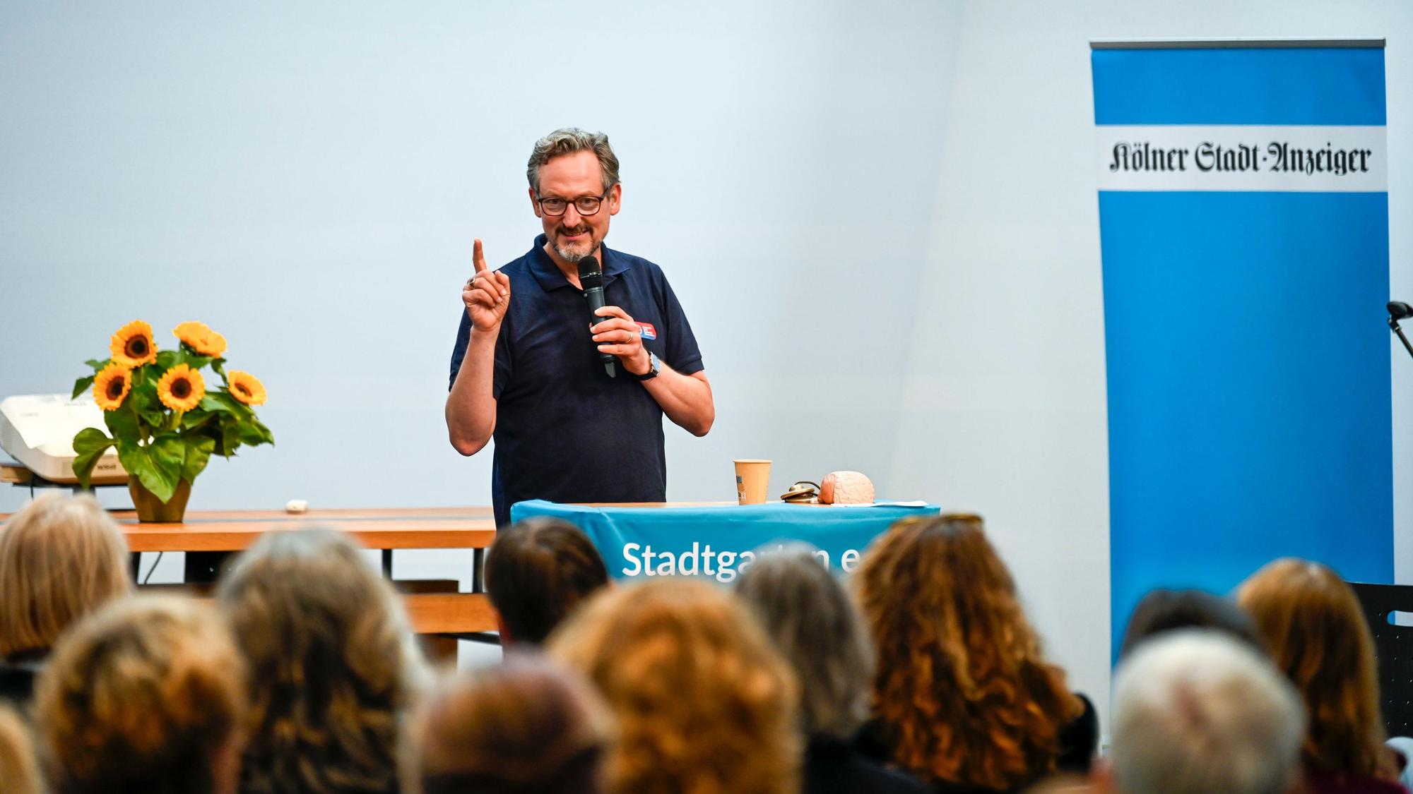 Eckart von Hirschhausen ist Arzt, Moderator und Wissenschaftsjournalist. Er war Gast beim Live-Talk der Reihe „100 Ideen für Köln“ des „Kölner Stadt-Anzeiger“.