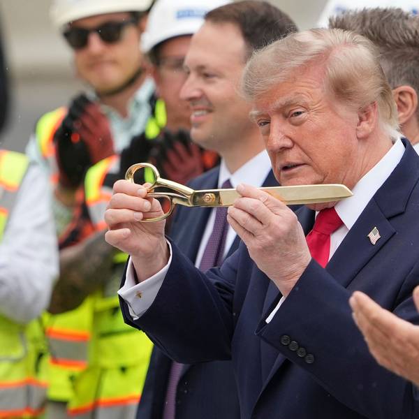 Donald Trump am Montag (21. September) bei der Einweihung des neuen Hubschrauberlandeplatzes auf dem South Lawn des Weißen Hauses