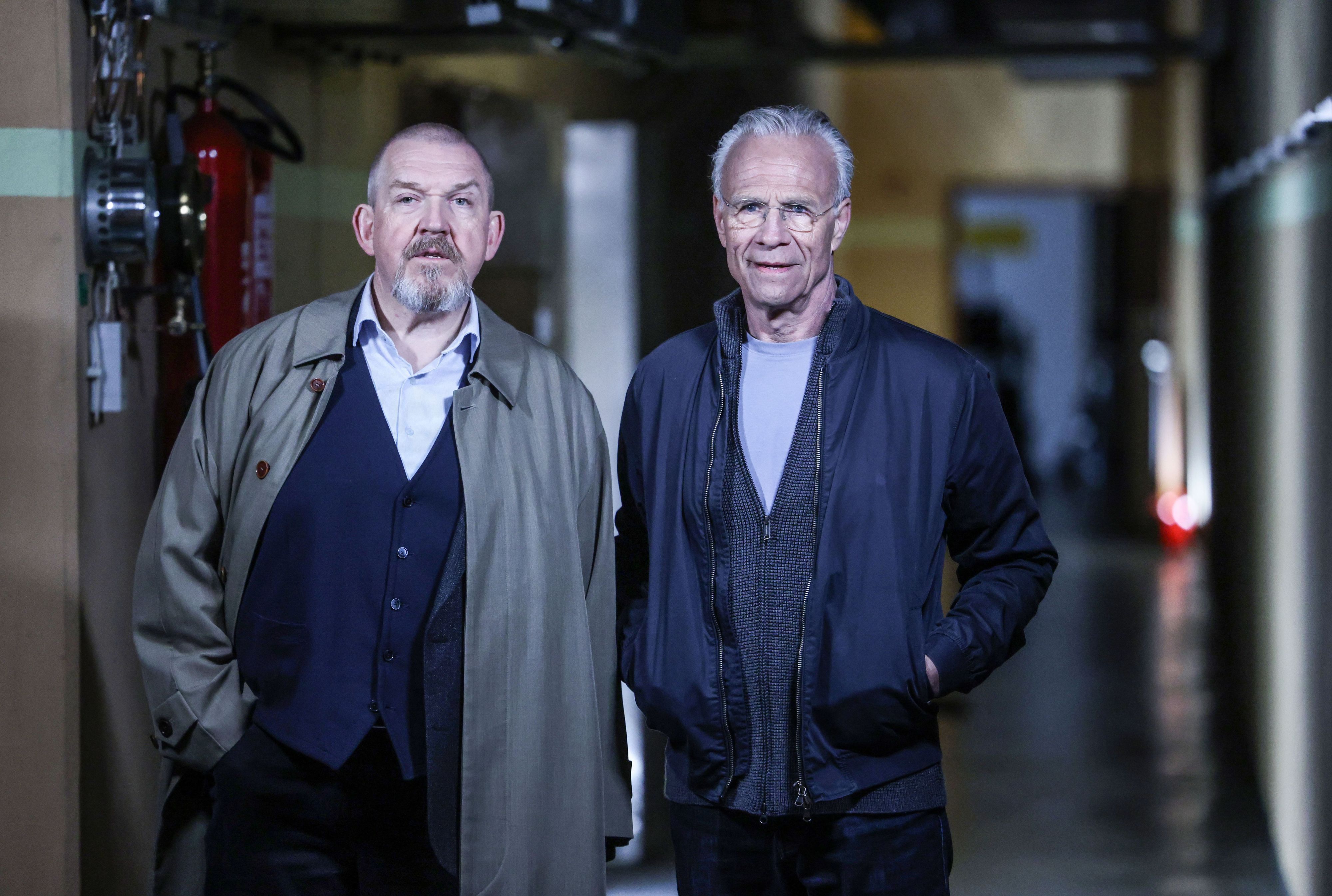 Köln: Die „Tatort“-Kommissare Max Ballauf (r:, Klaus J. Behrendt) und Freddy Schenk (l., Dietmar Bär)