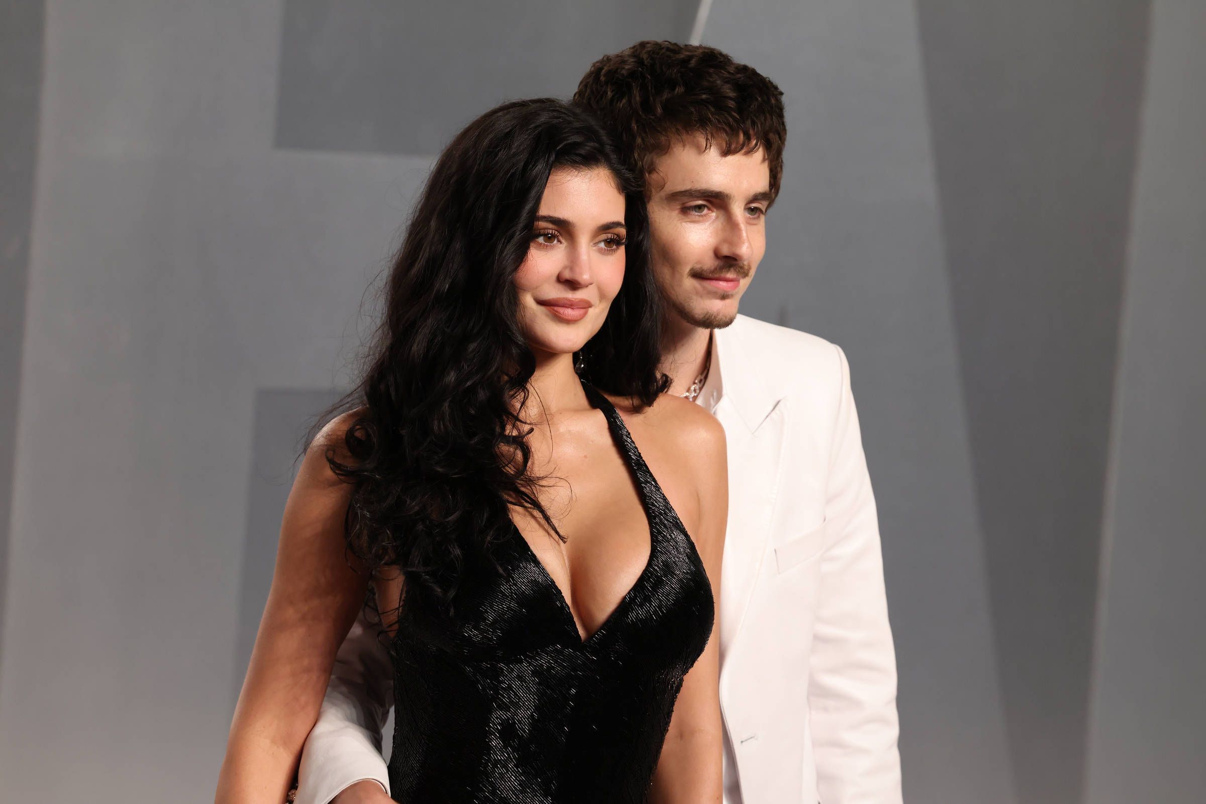Kylie Jenner und ihr Freund Timothée Chalamet auf einer Oscar-Party.