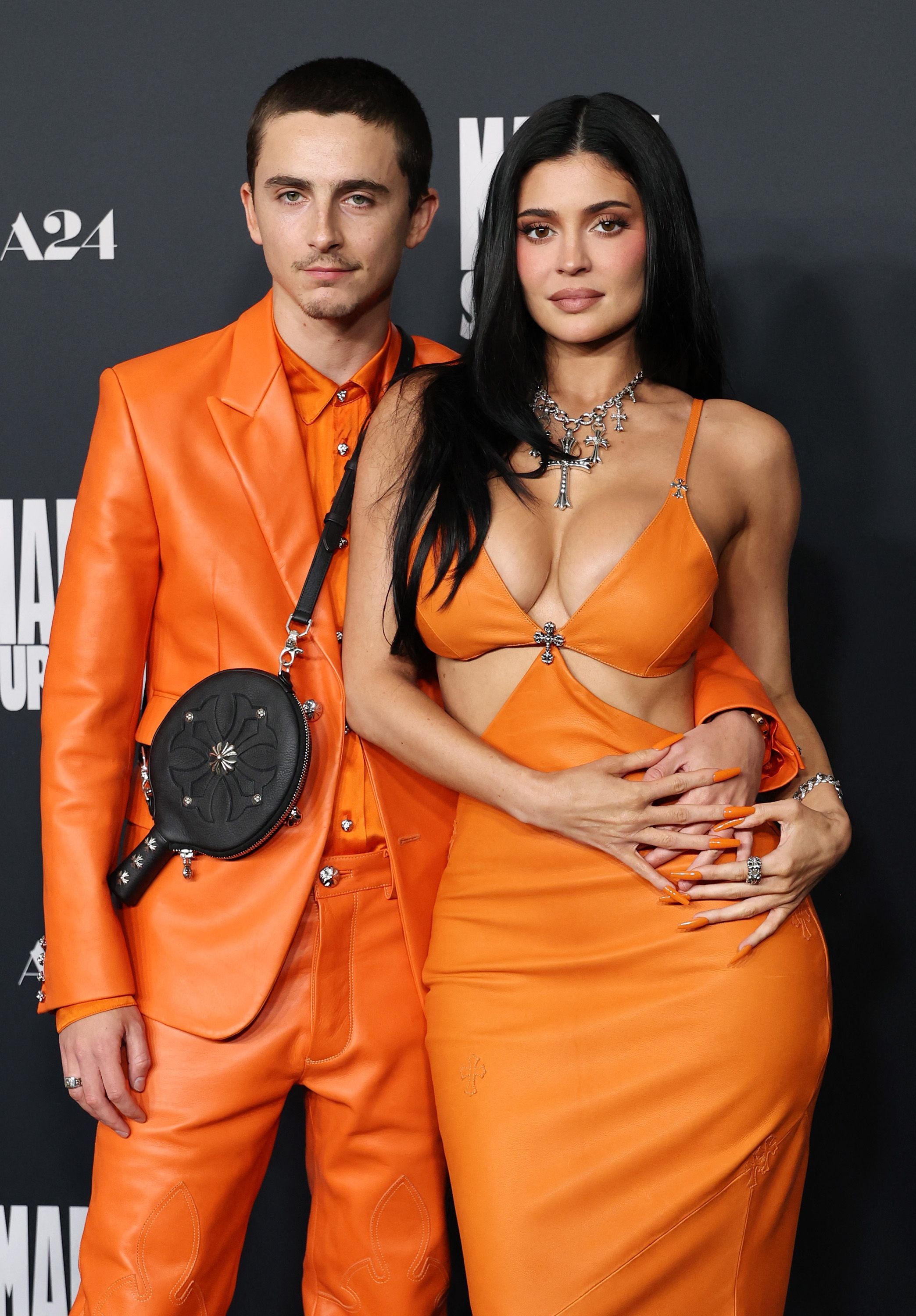 Kylie Jenner und ihr Freund Timothée Chalamet auf einer Filmpremiere.