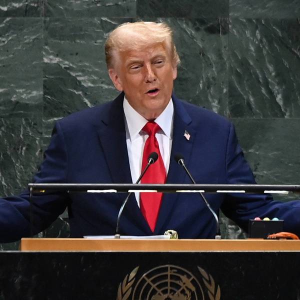 US-Präsident Donald Trump spricht bei der Generalversammlung der Vereinten Nationen in New York.